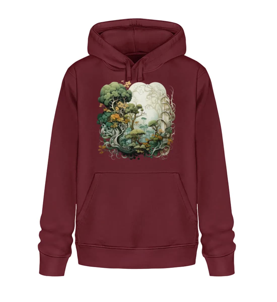 Verwobene Wälder - Unisex Basic Bio Hoodie