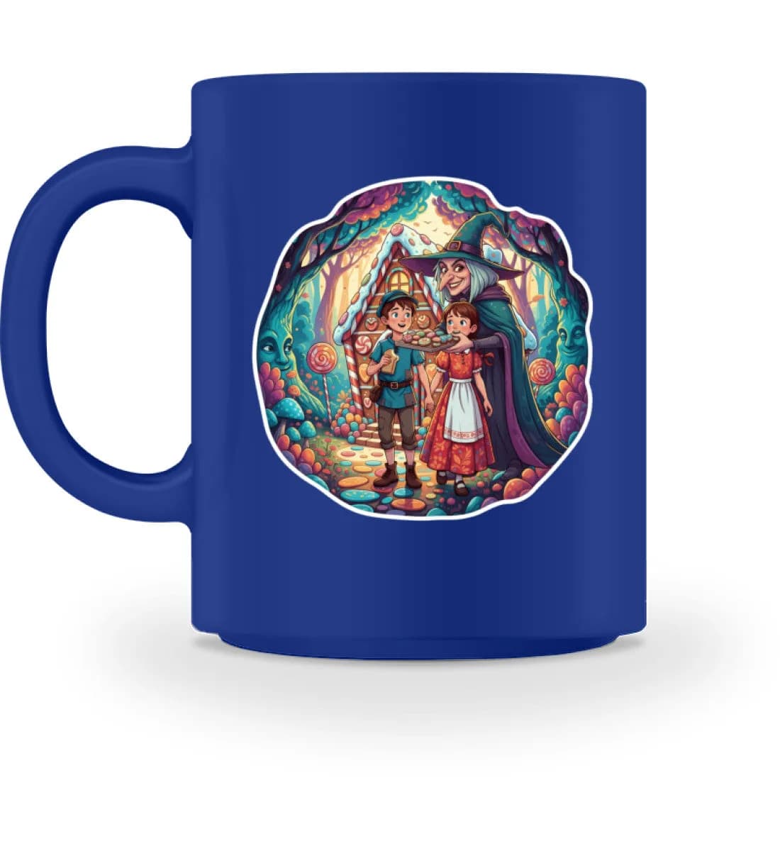 Hexe lockt Hänsel und Gretel - Tasse