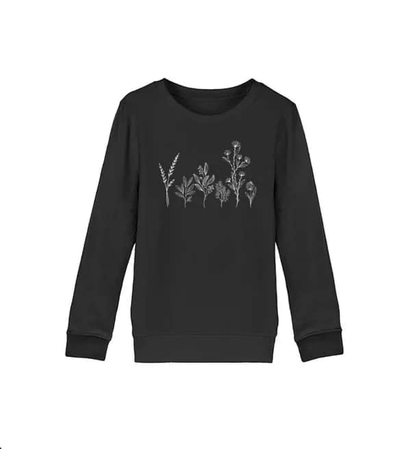 Blumen - Kinder Bio Sweatshirt