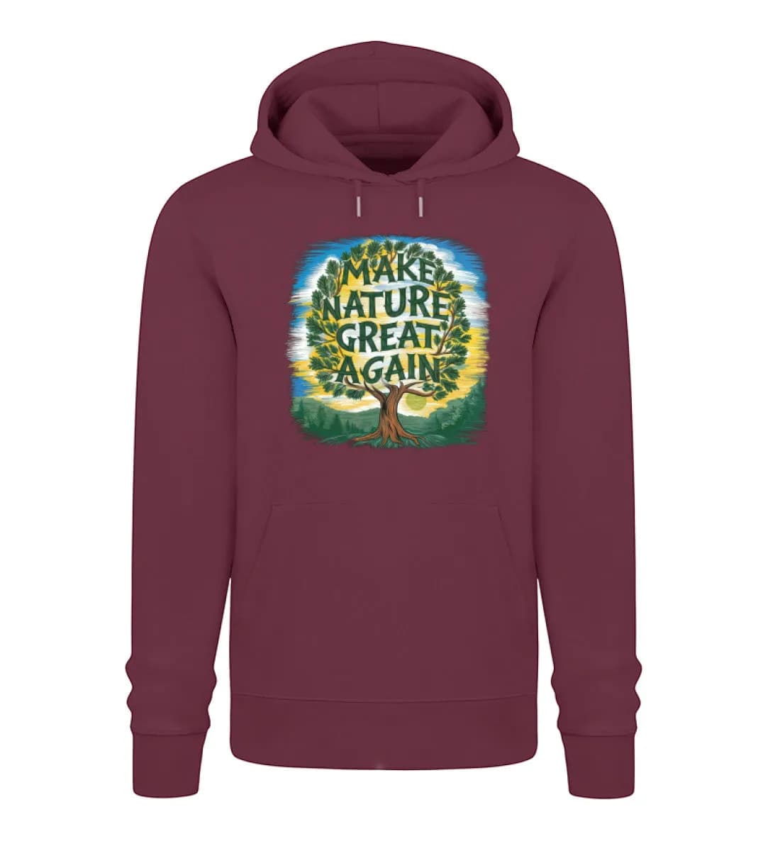 Make nature great again tree - Unisex Premium Bio Hoodie
