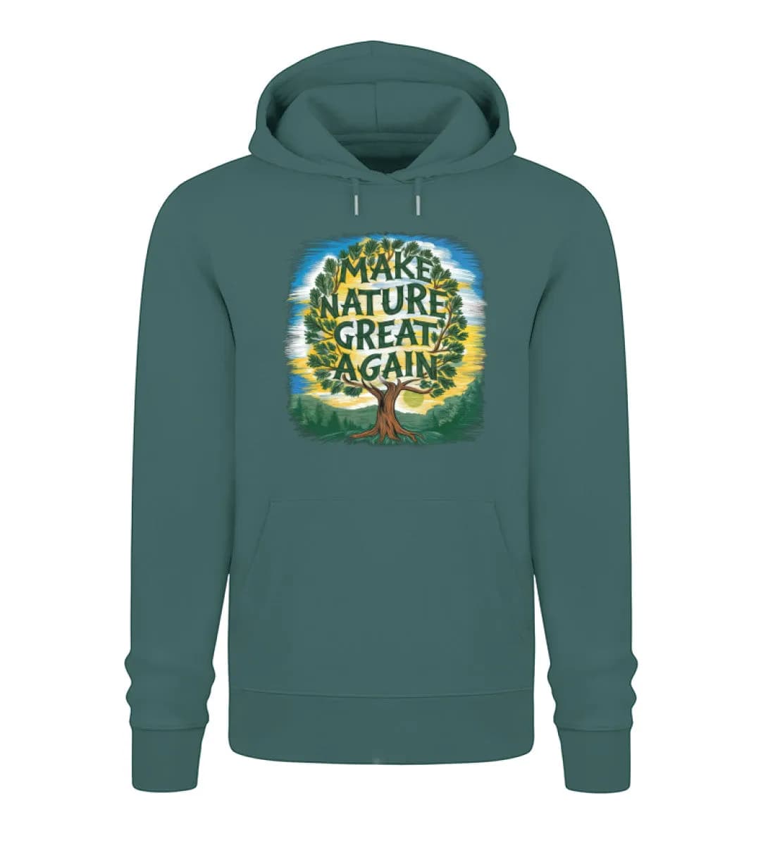 Make nature great again tree - Unisex Premium Bio Hoodie