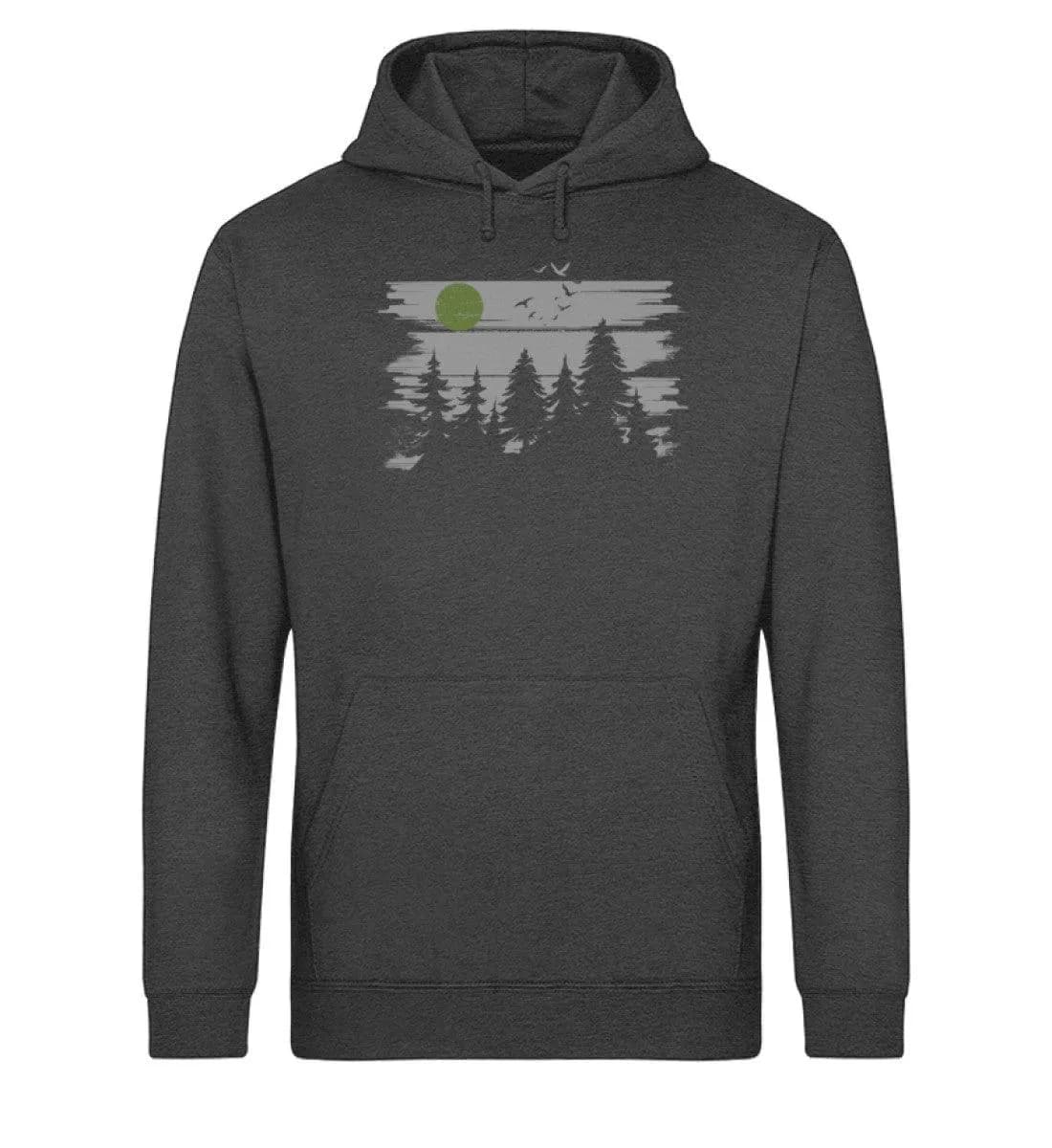 Wald mit Vollmond - Unisex Basic Bio Hoodie