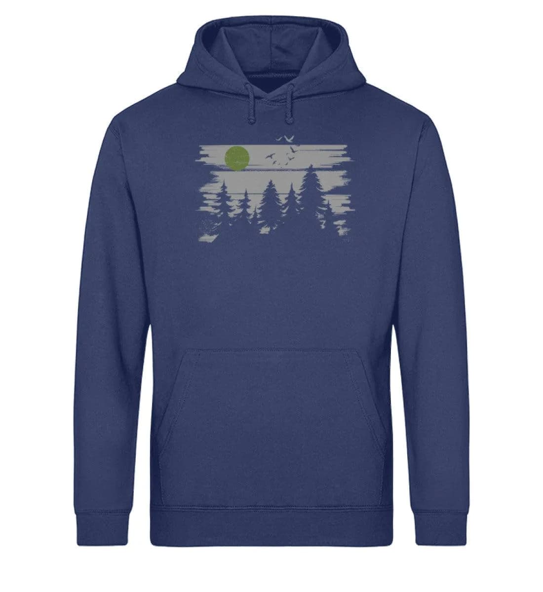 Wald mit Vollmond - Unisex Basic Bio Hoodie