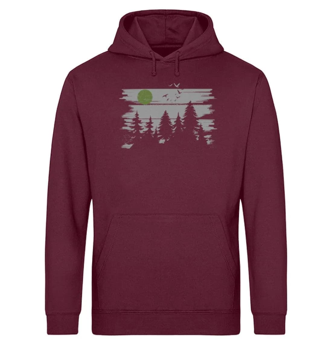 Wald mit Vollmond - Unisex Basic Bio Hoodie
