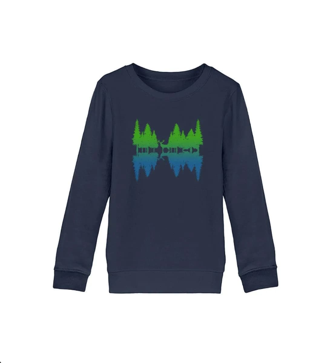 Wald Spiegelung - Kinder Bio Sweatshirt