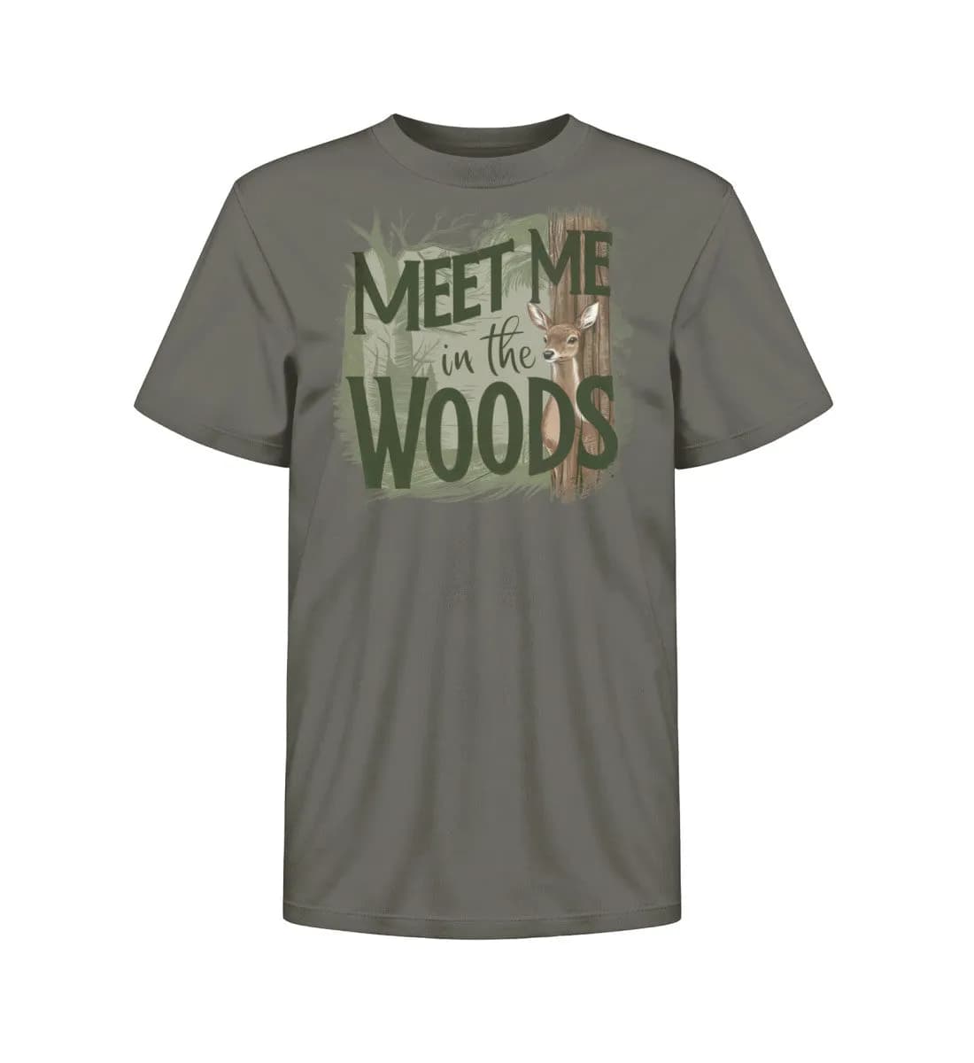 Meet me in the woods deer - Kinder Bio T-Shirt