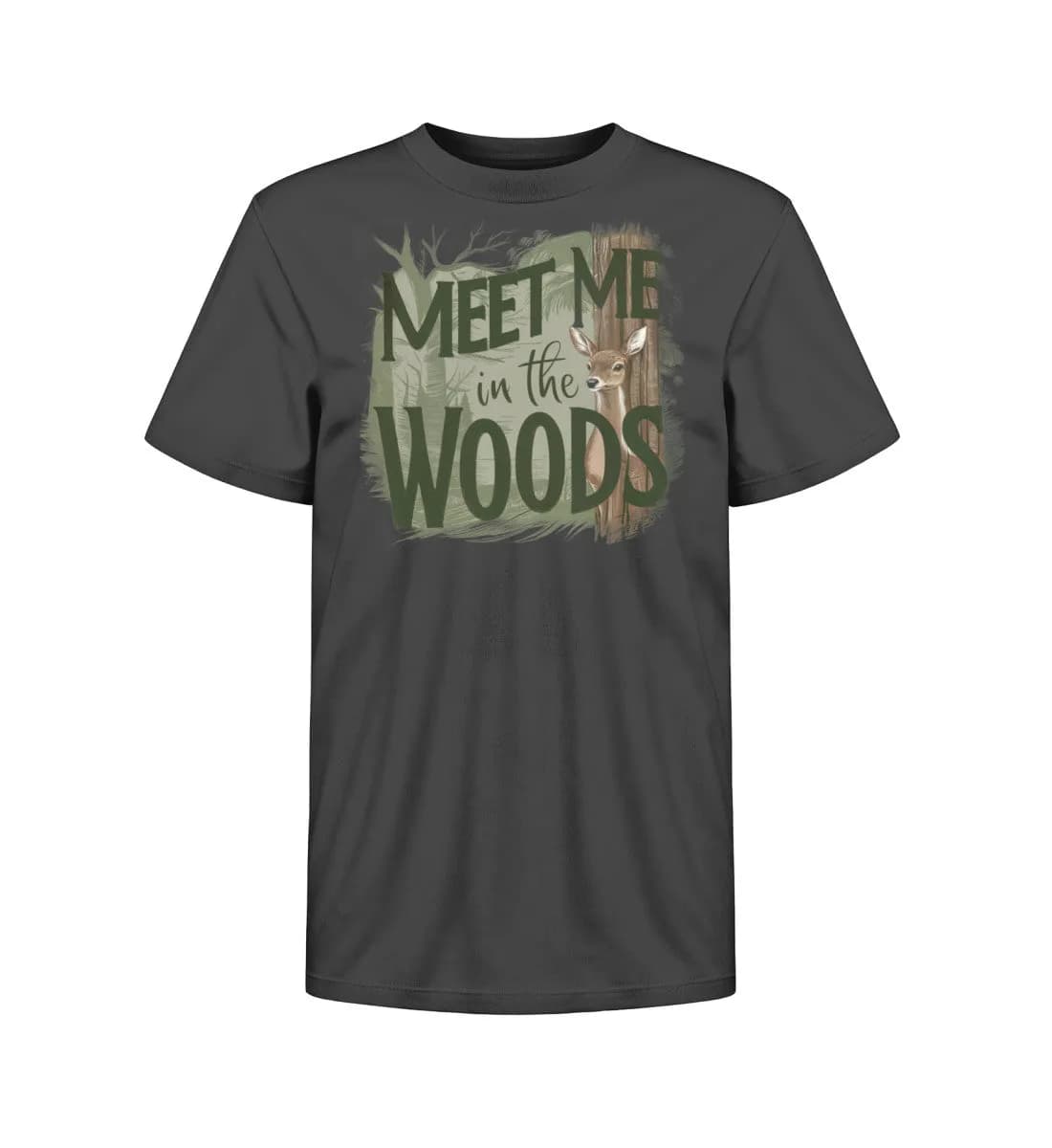 Meet me in the woods deer - Kinder Bio T-Shirt