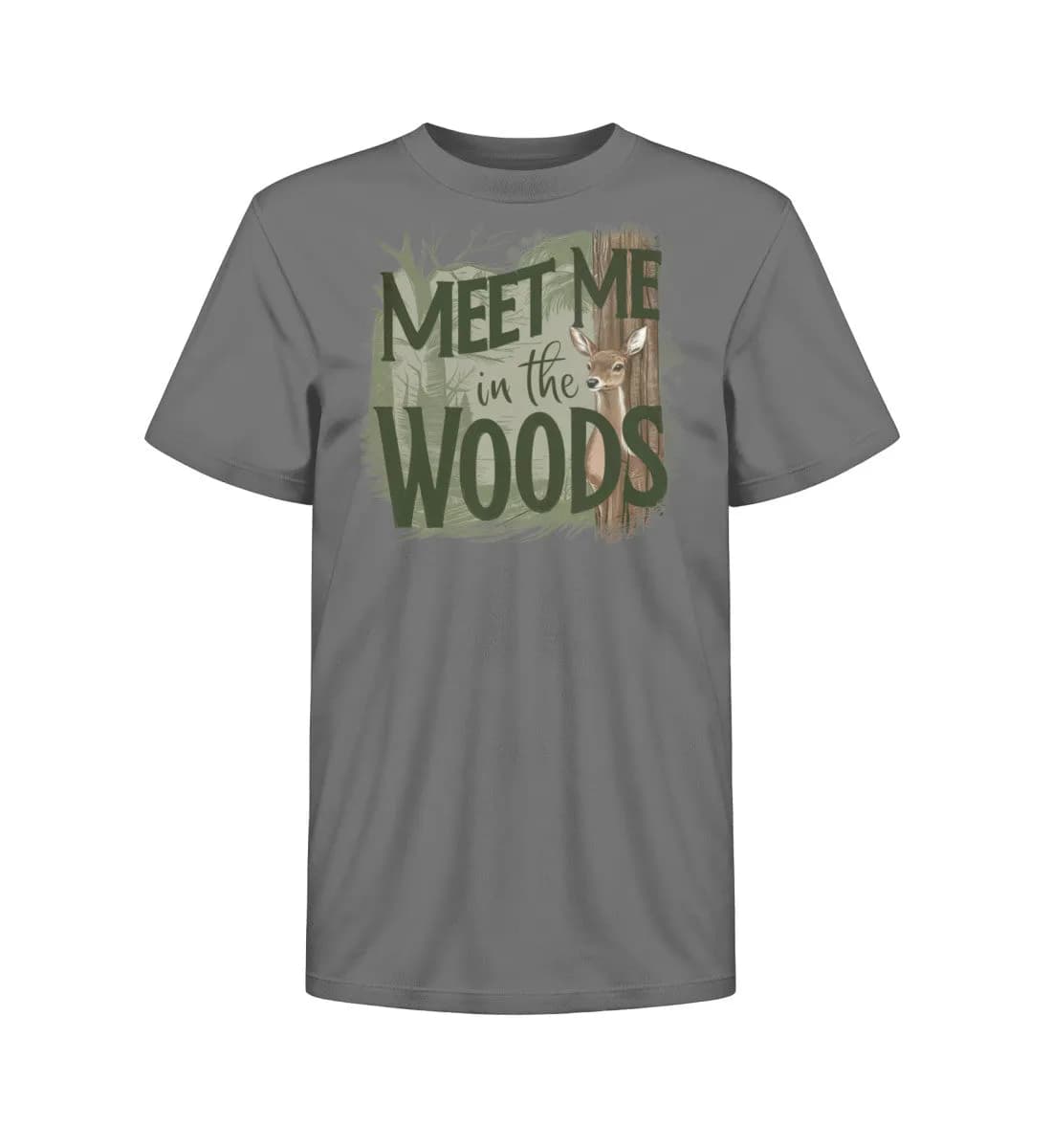 Meet me in the woods deer - Kinder Bio T-Shirt