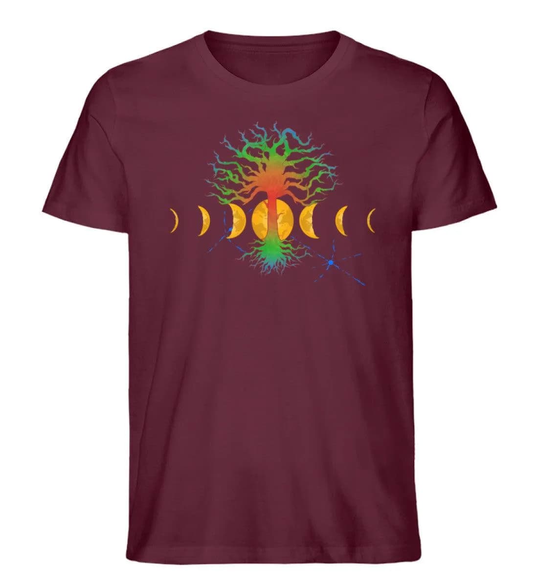 Hot Tree with moonphases - Herren Premium Bio Shirt