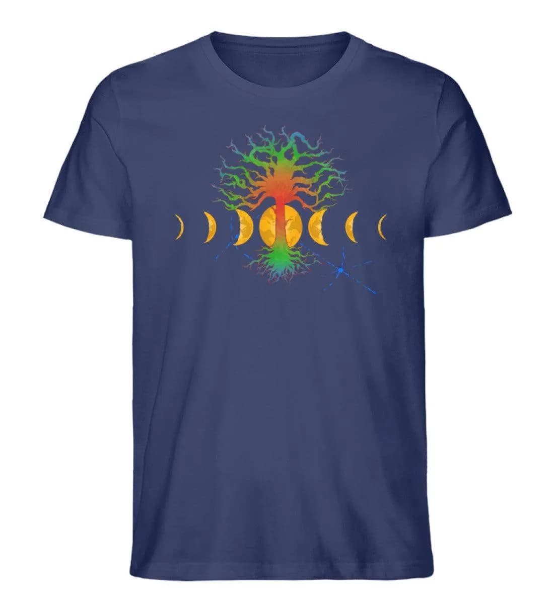 Hot Tree with moonphases - Herren Premium Bio Shirt