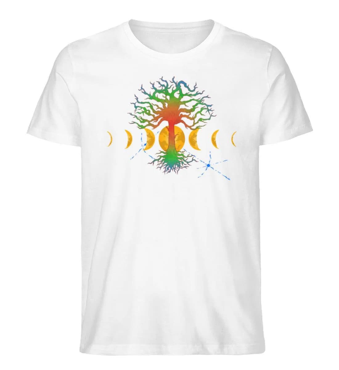 Hot Tree with moonphases - Herren Premium Bio Shirt