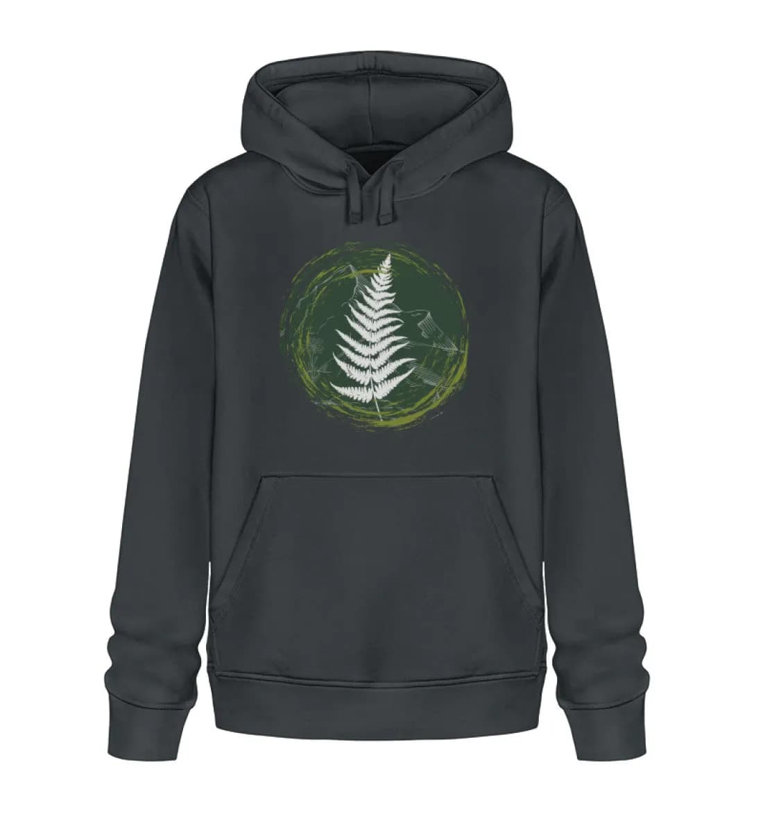 Farn, Berge und Edelweiß - Unisex Basic Bio Hoodie