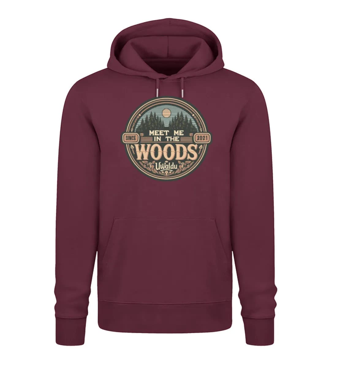 Meet me in the Woods round - Unisex Premium Bio Hoodie