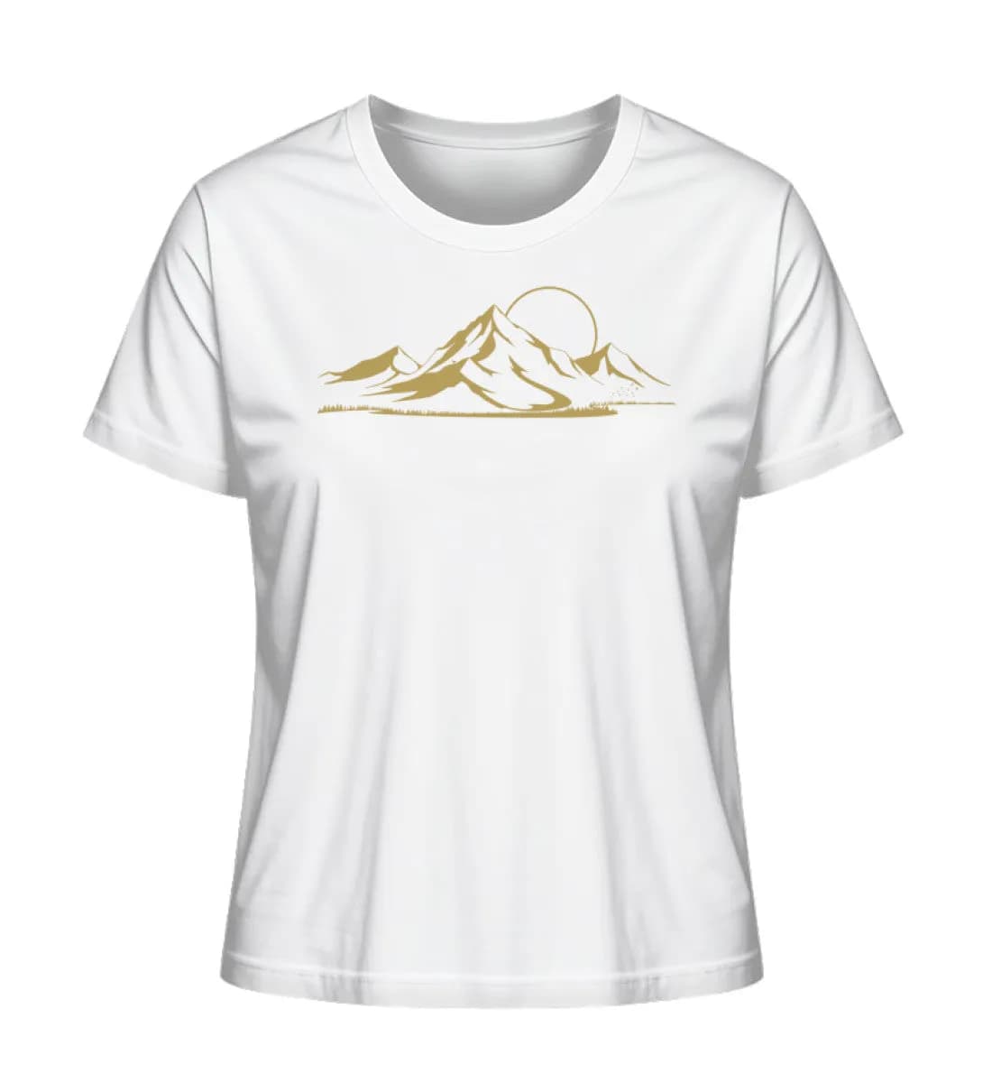 Berglandschaft gold - Damen Premium Bio Shirt