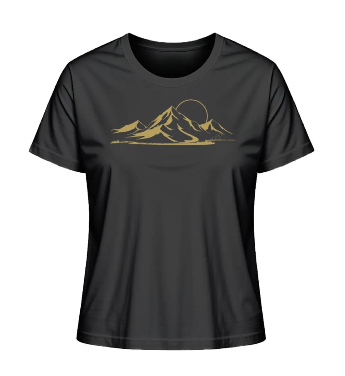 Berglandschaft gold - Damen Premium Bio Shirt