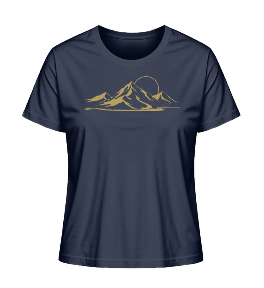 Berglandschaft gold - Damen Premium Bio Shirt