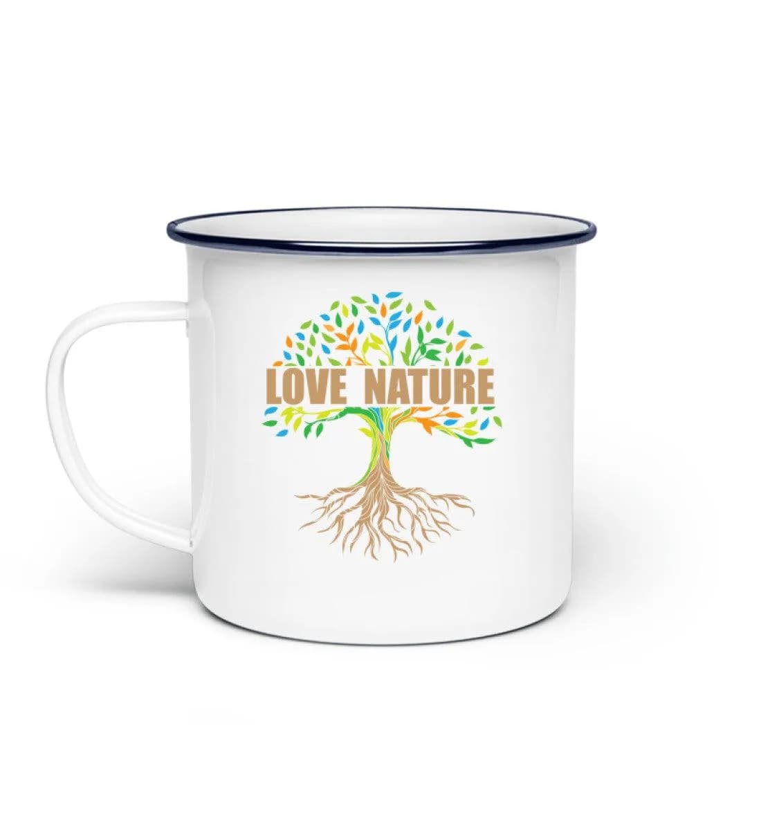 Love Nature Tree - Emaille Tasse