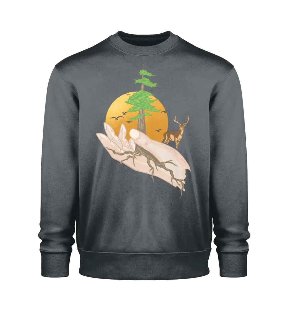 Root hands - Unisex Bio Sweatshirt