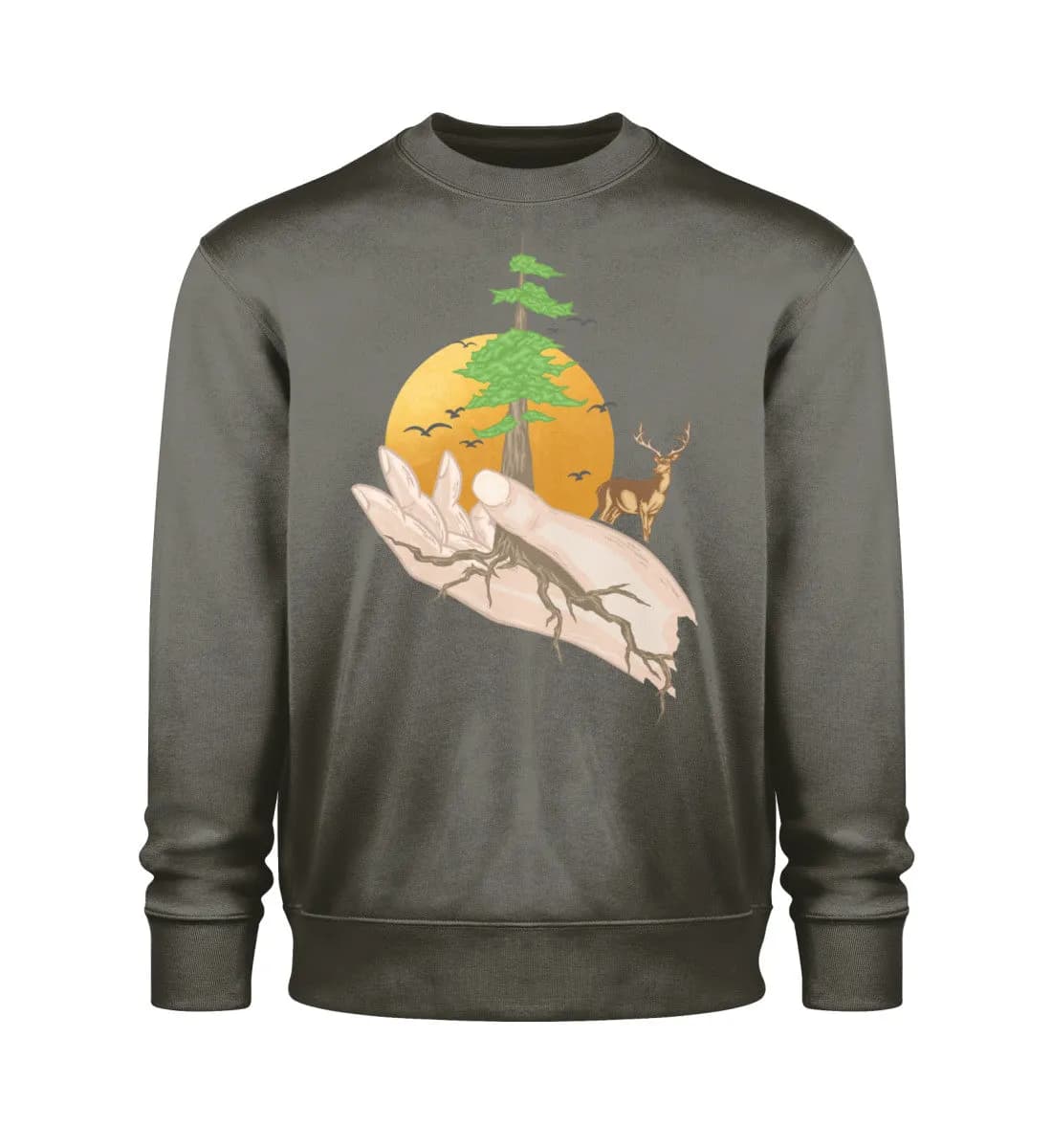Root hands - Unisex Bio Sweatshirt