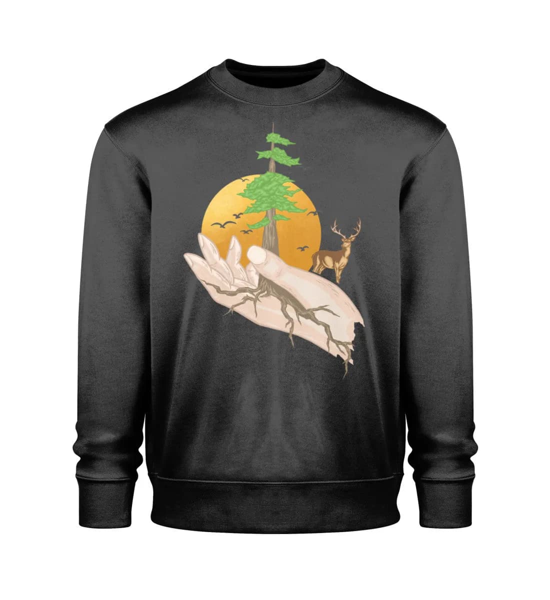Root hands - Unisex Bio Sweatshirt