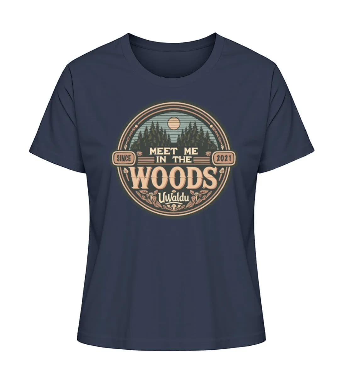Meet me in the Woods round - Damen Premium Bio Shirt