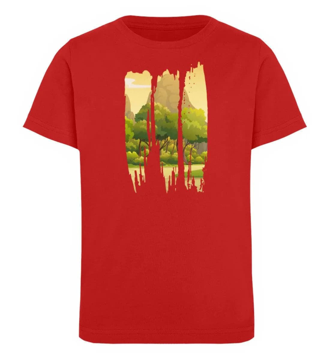 Lovely Nature Brush mountain - Kinder Bio T-Shirt