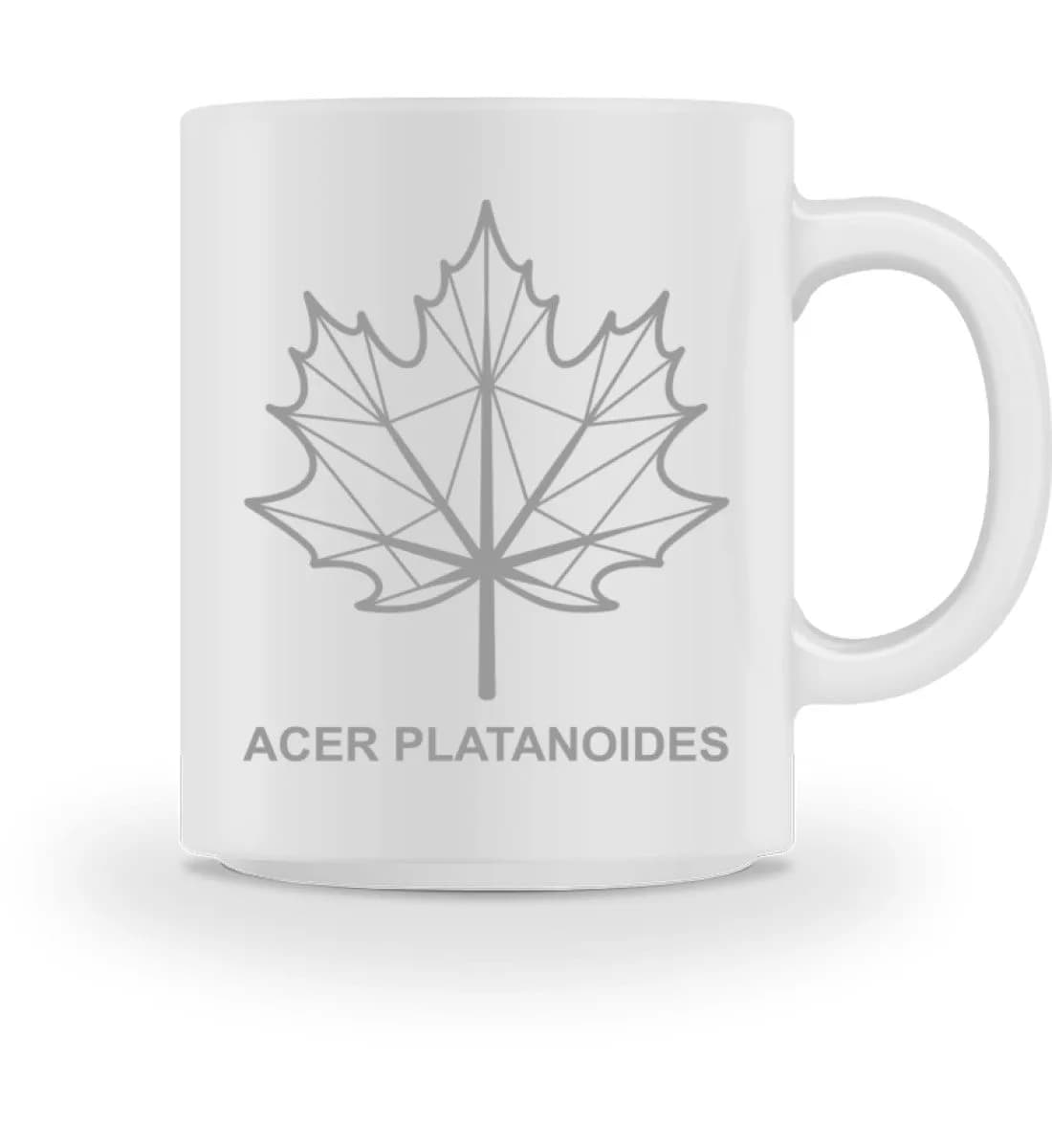 Spitzahornblatt Linien - Tasse