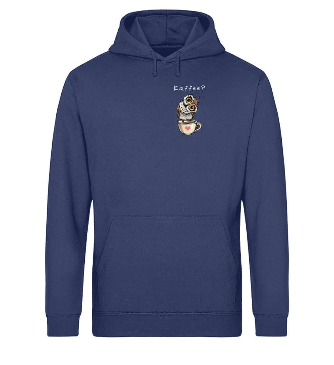 Eule auf Tasse Kaffee? - Unisex Basic Bio Hoodie