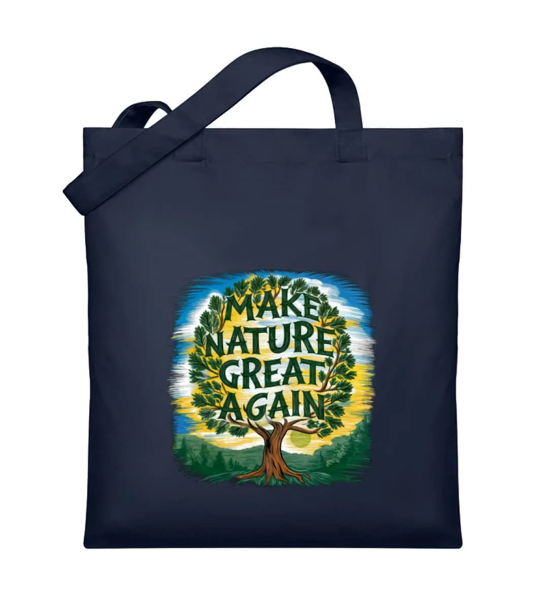 Make Nature great again Tree - Organic Jutebeutel