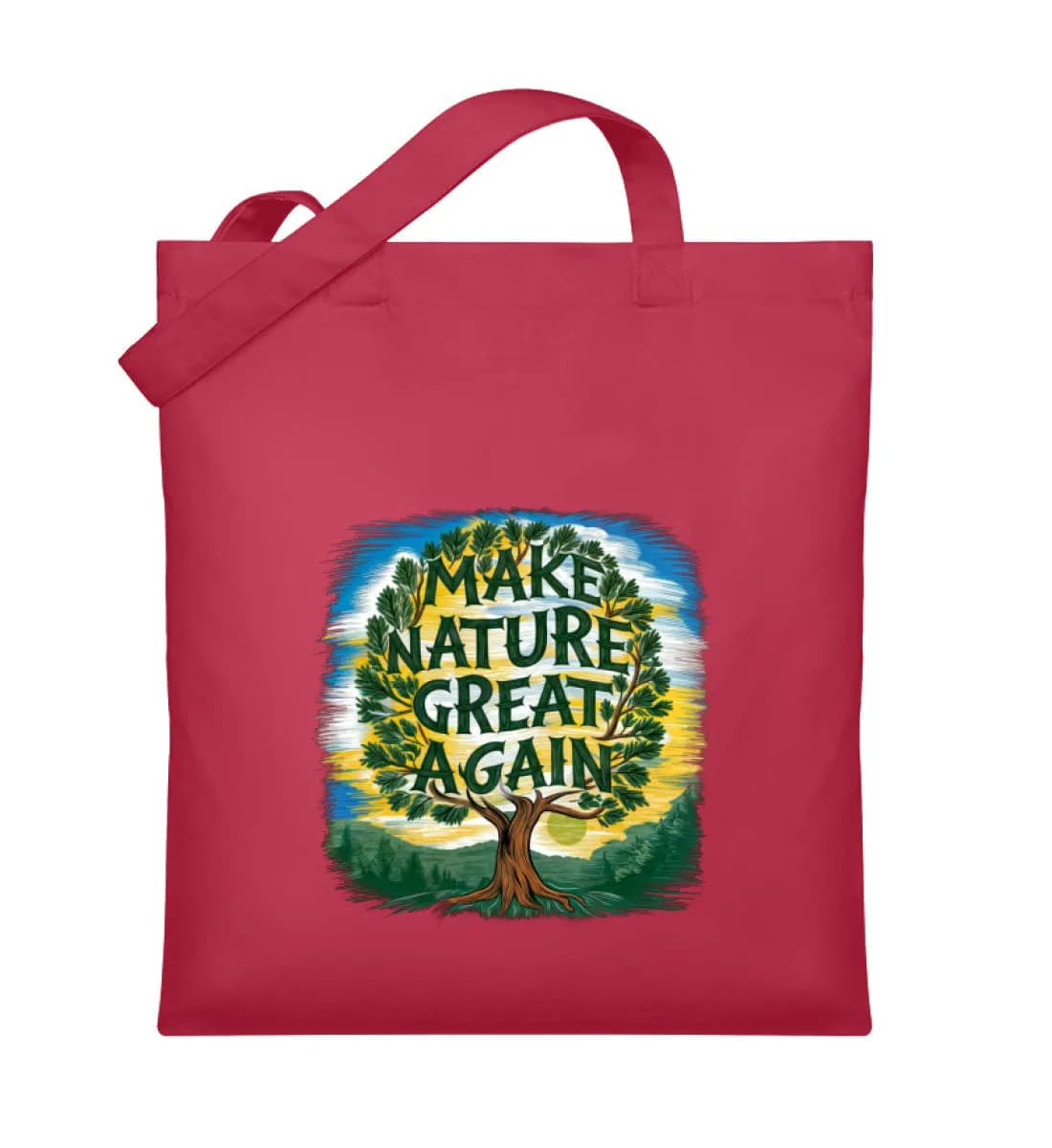 Make Nature great again Tree - Organic Jutebeutel
