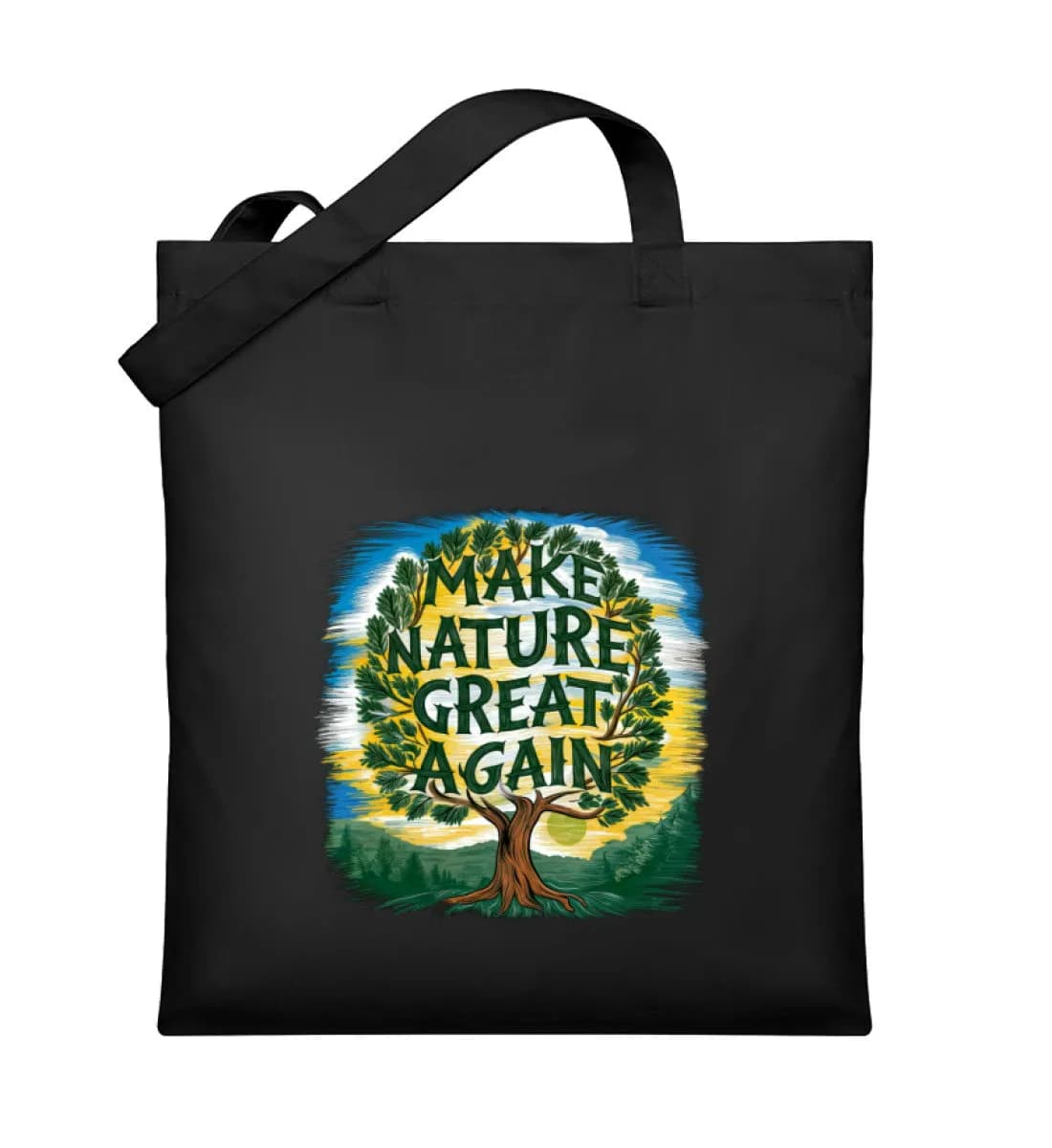 Make Nature great again Tree - Organic Jutebeutel