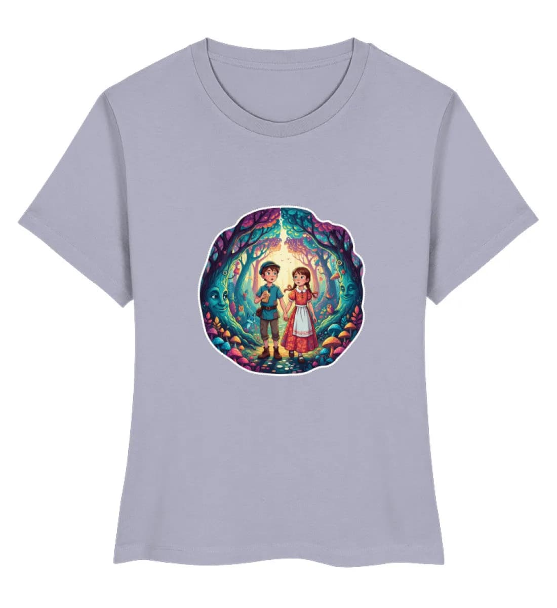 Hänsel und Gretel verloren im Wald - Damen Premium Bio Shirt