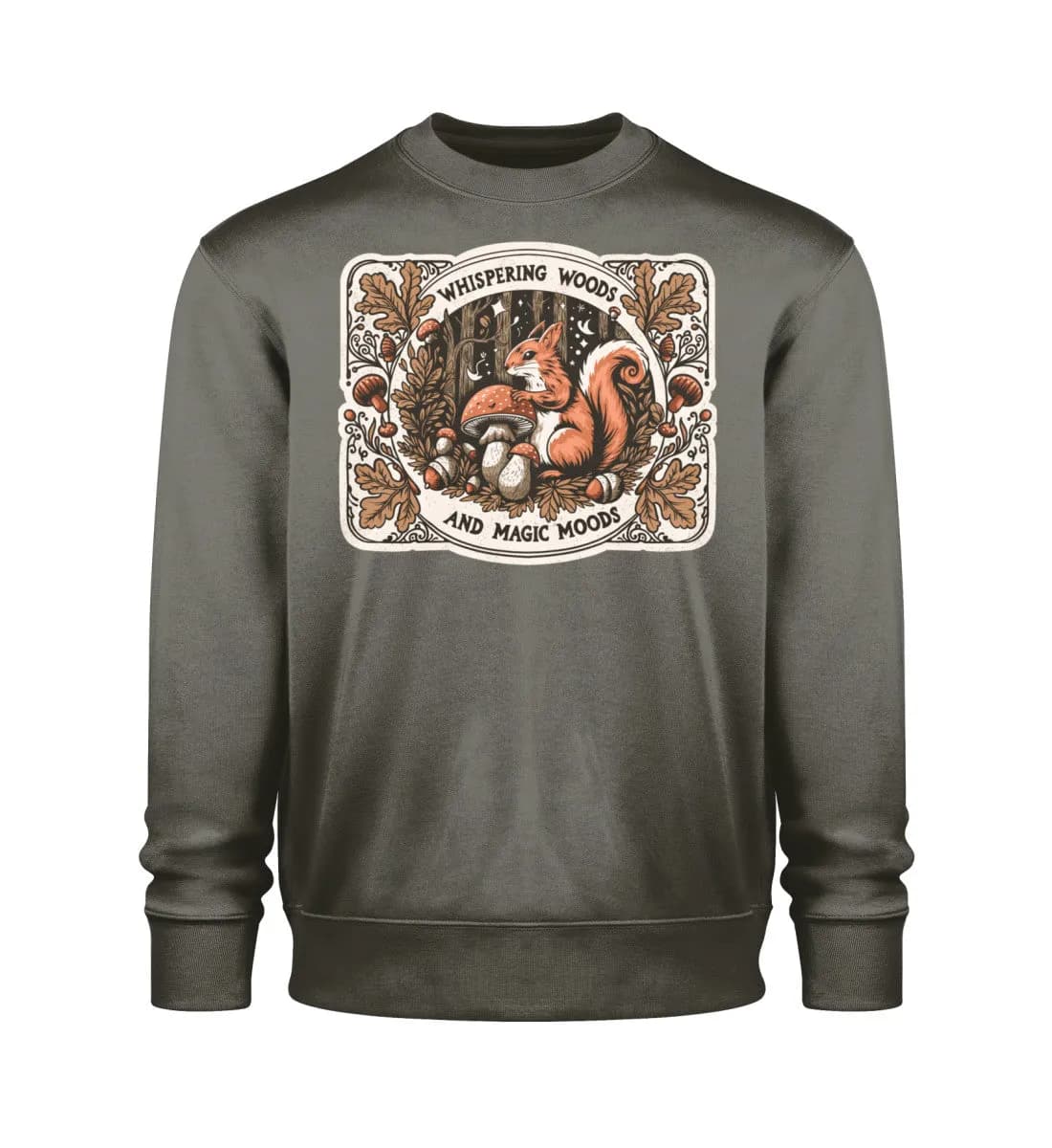 Whispering Woods Squirrel - Unisex Bio Sweatshirt