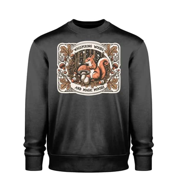 Whispering Woods Squirrel - Unisex Bio Sweatshirt