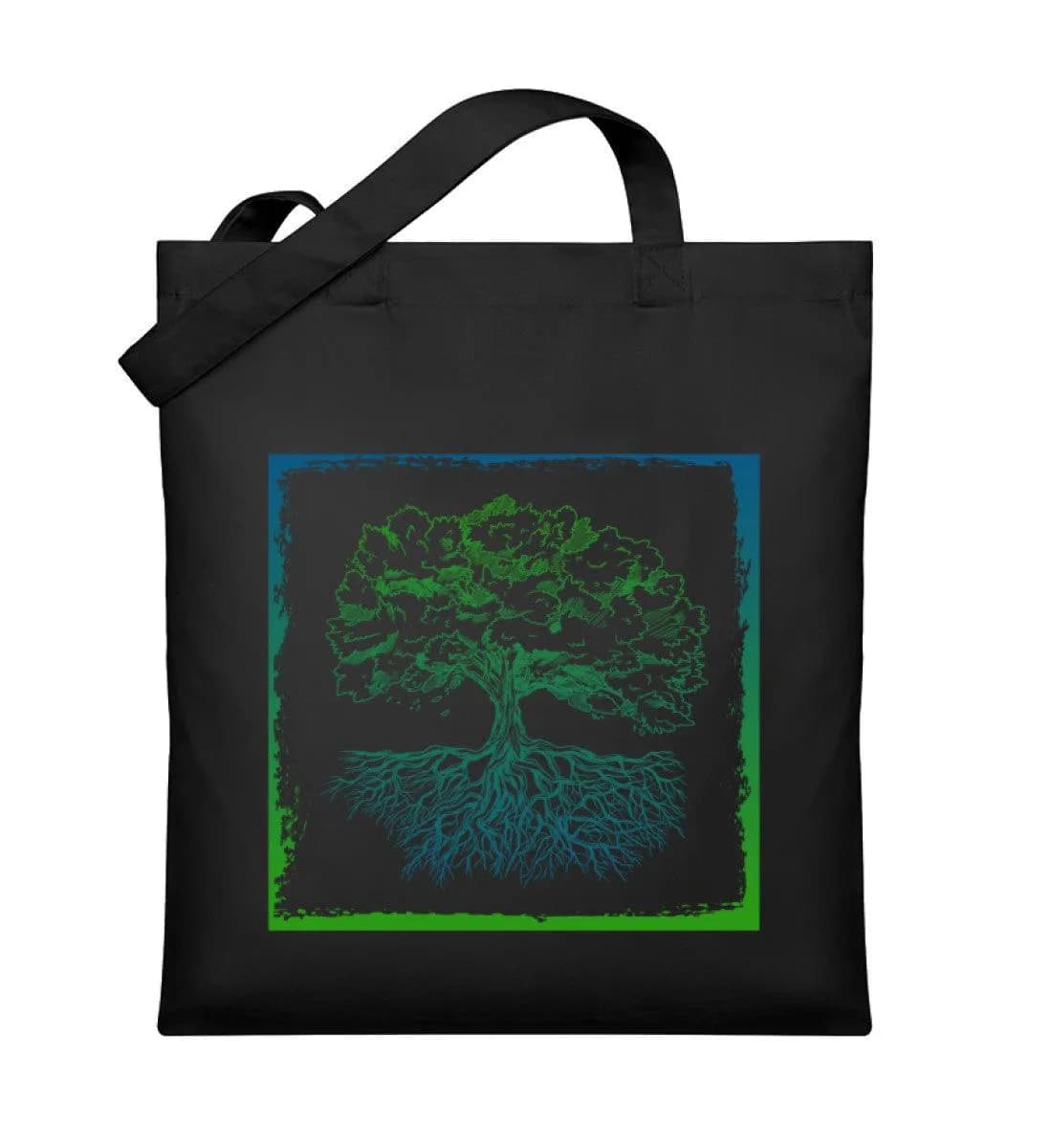 Baum im Rahmen - Organic Jutebeutel