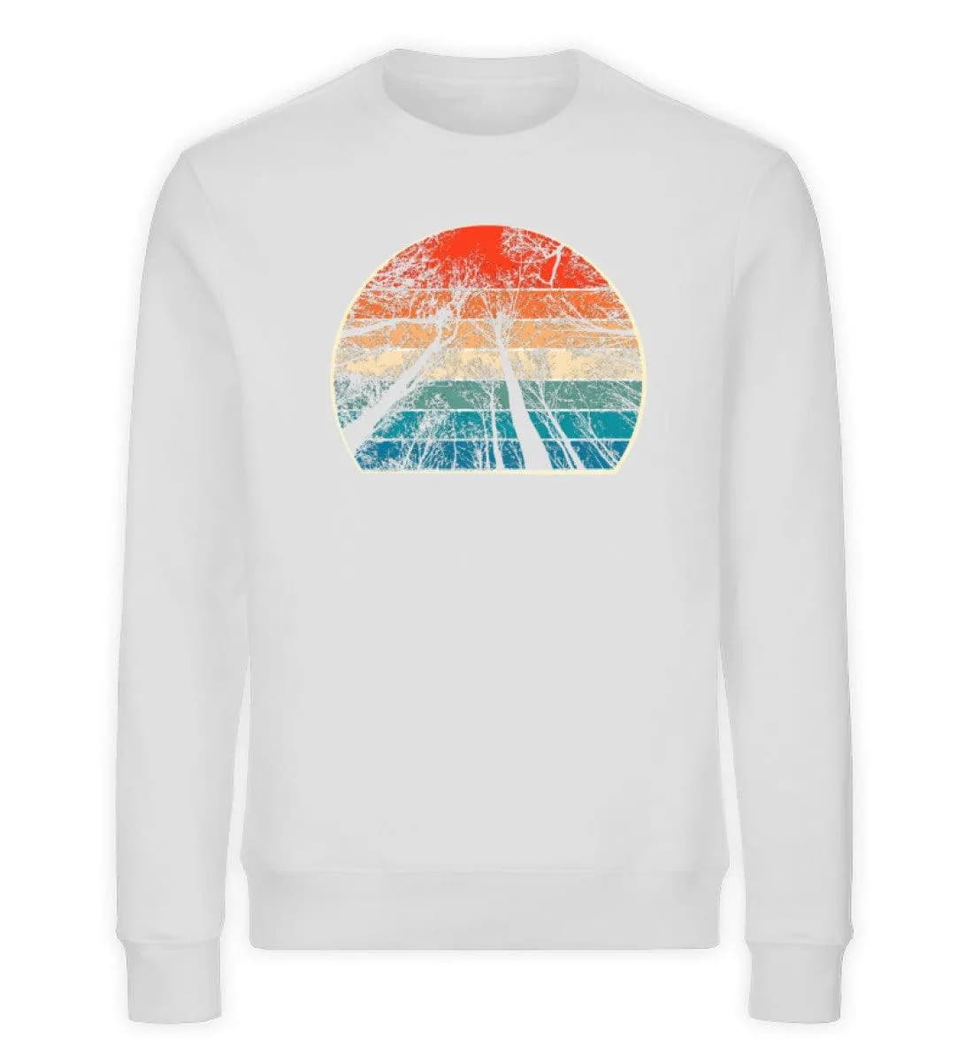 Retro Bäume - Unisex Bio Sweatshirt
