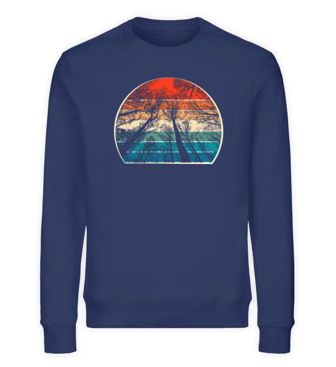 Retro Bäume - Unisex Bio Sweatshirt