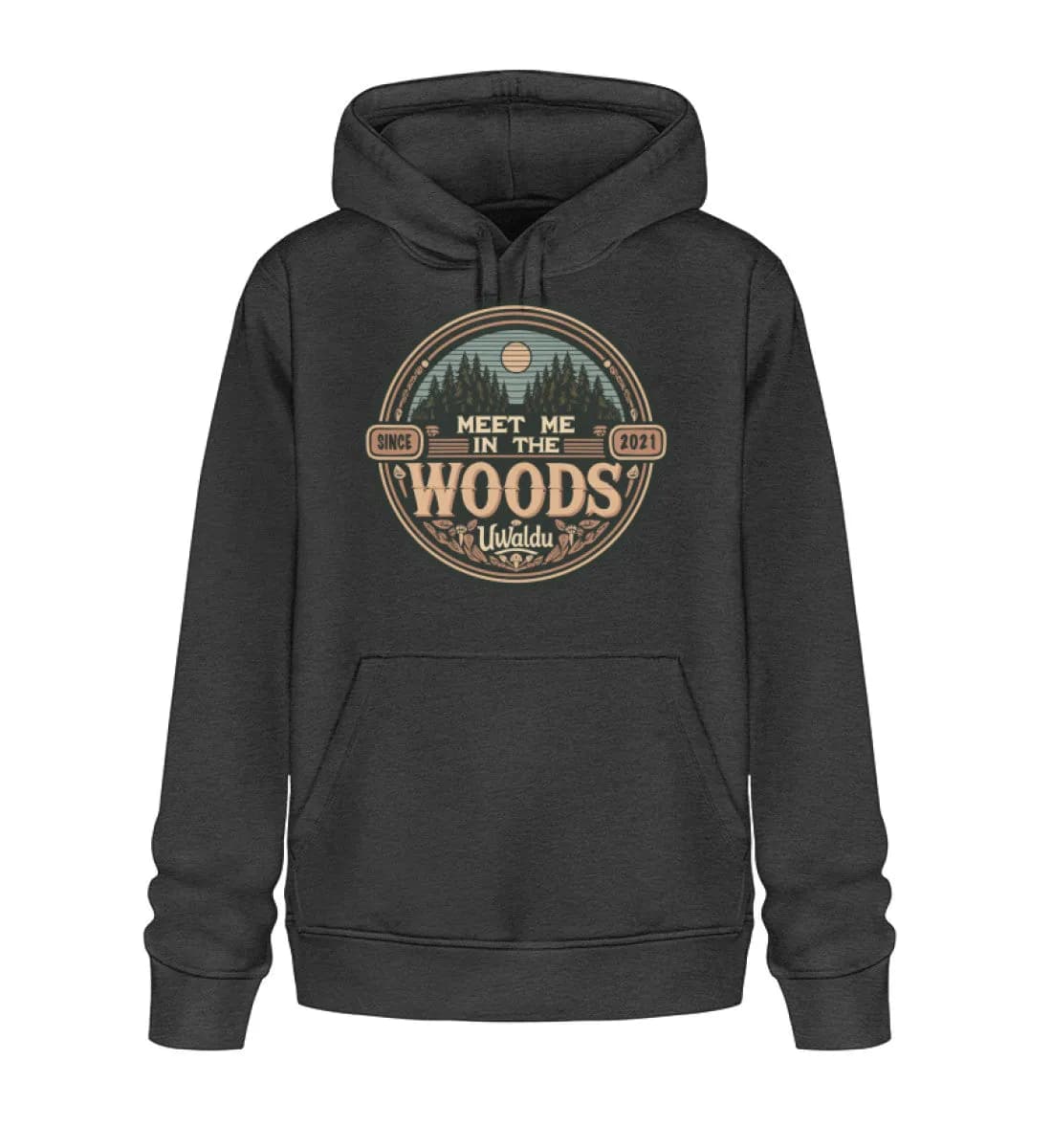 Meet me in the Woods round - Unisex Basic Bio Hoodie