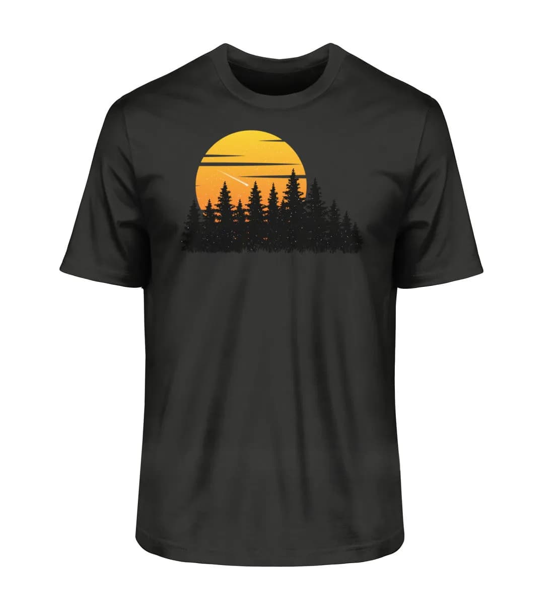 Wald mit Sternschnuppe - Herren Premium Bio Shirt