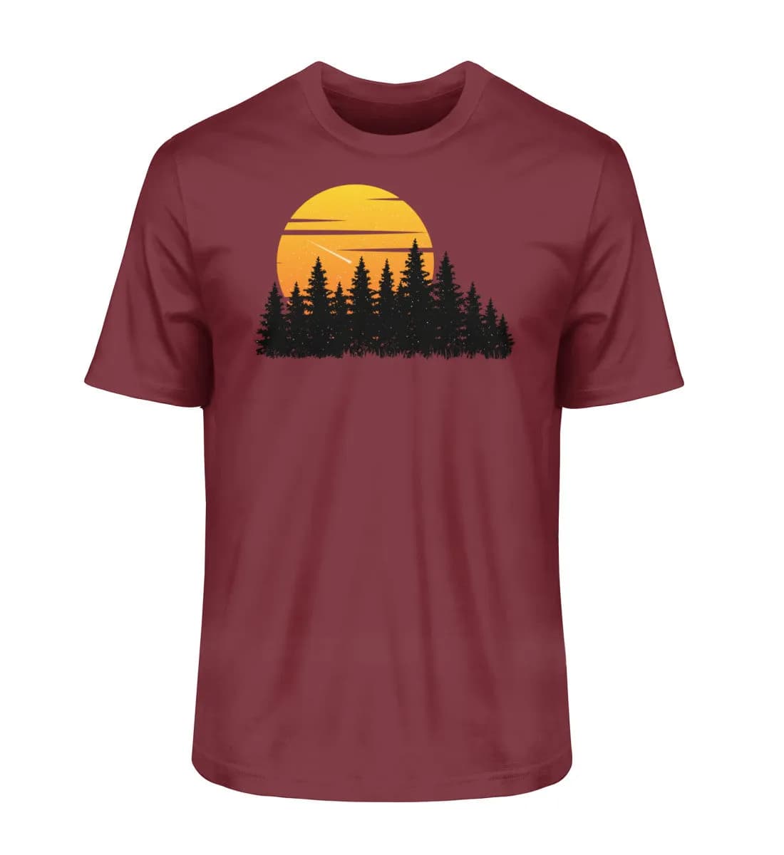 Wald mit Sternschnuppe - Herren Premium Bio Shirt