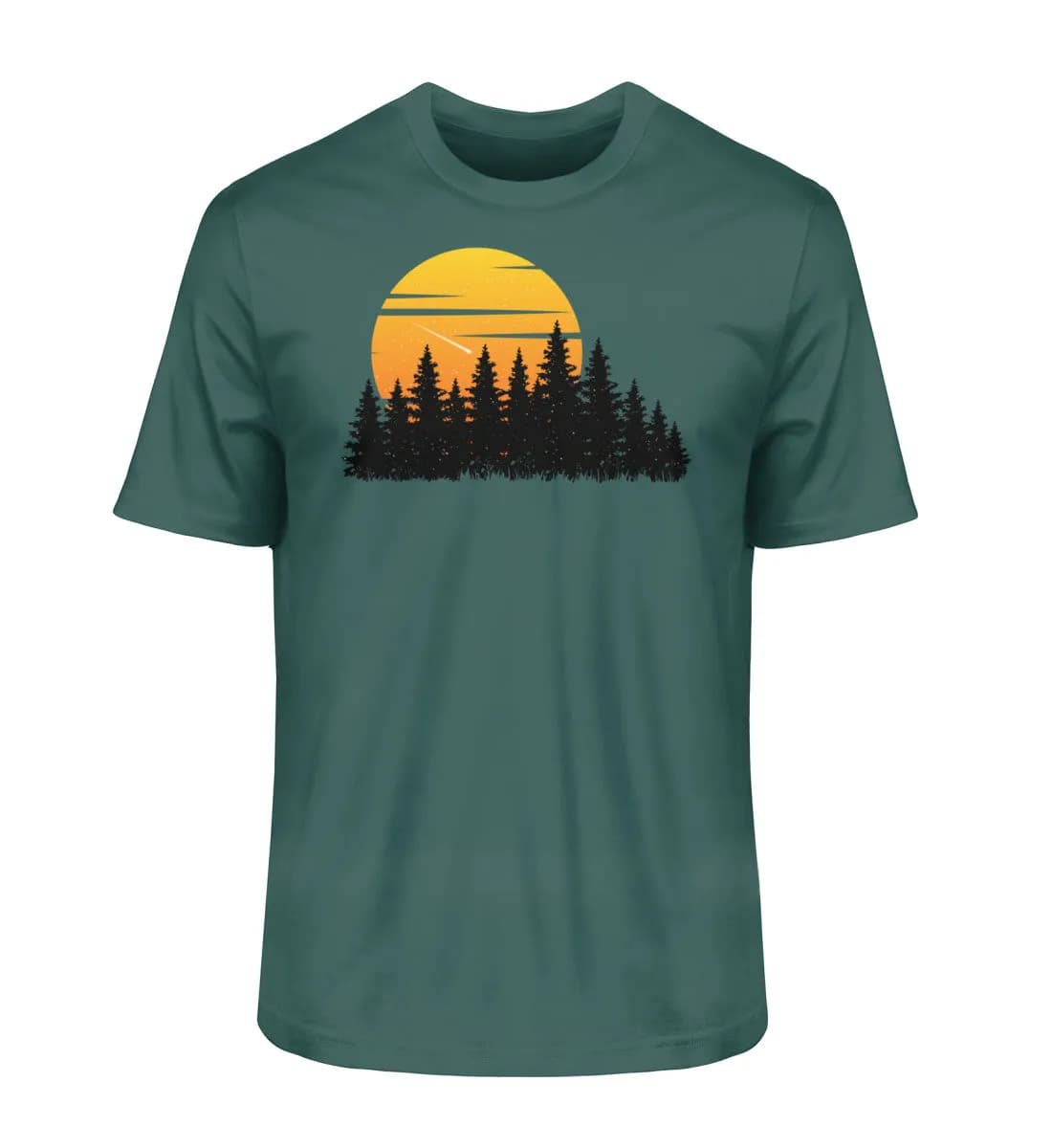 Wald mit Sternschnuppe - Herren Premium Bio Shirt