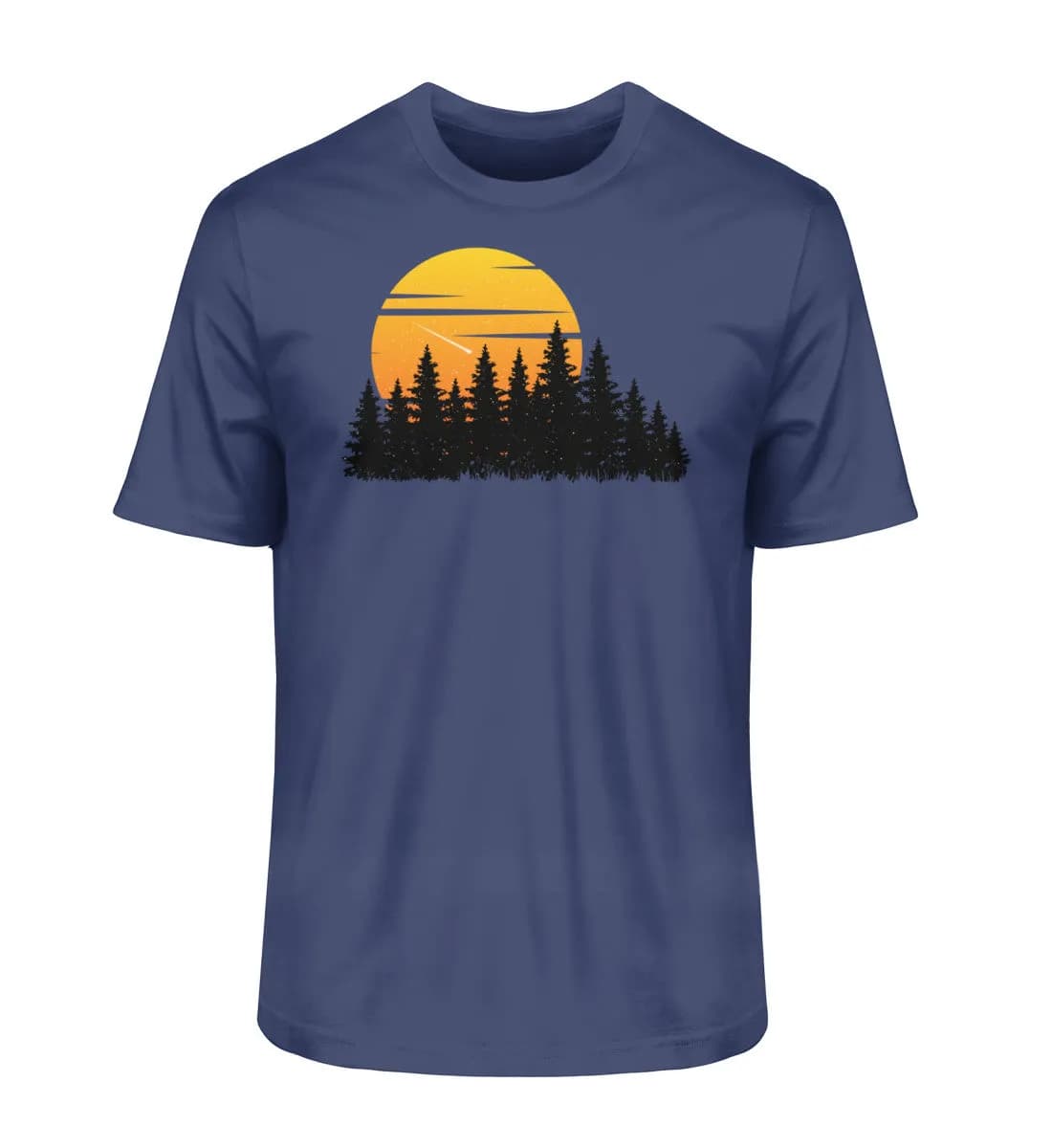 Wald mit Sternschnuppe - Herren Premium Bio Shirt