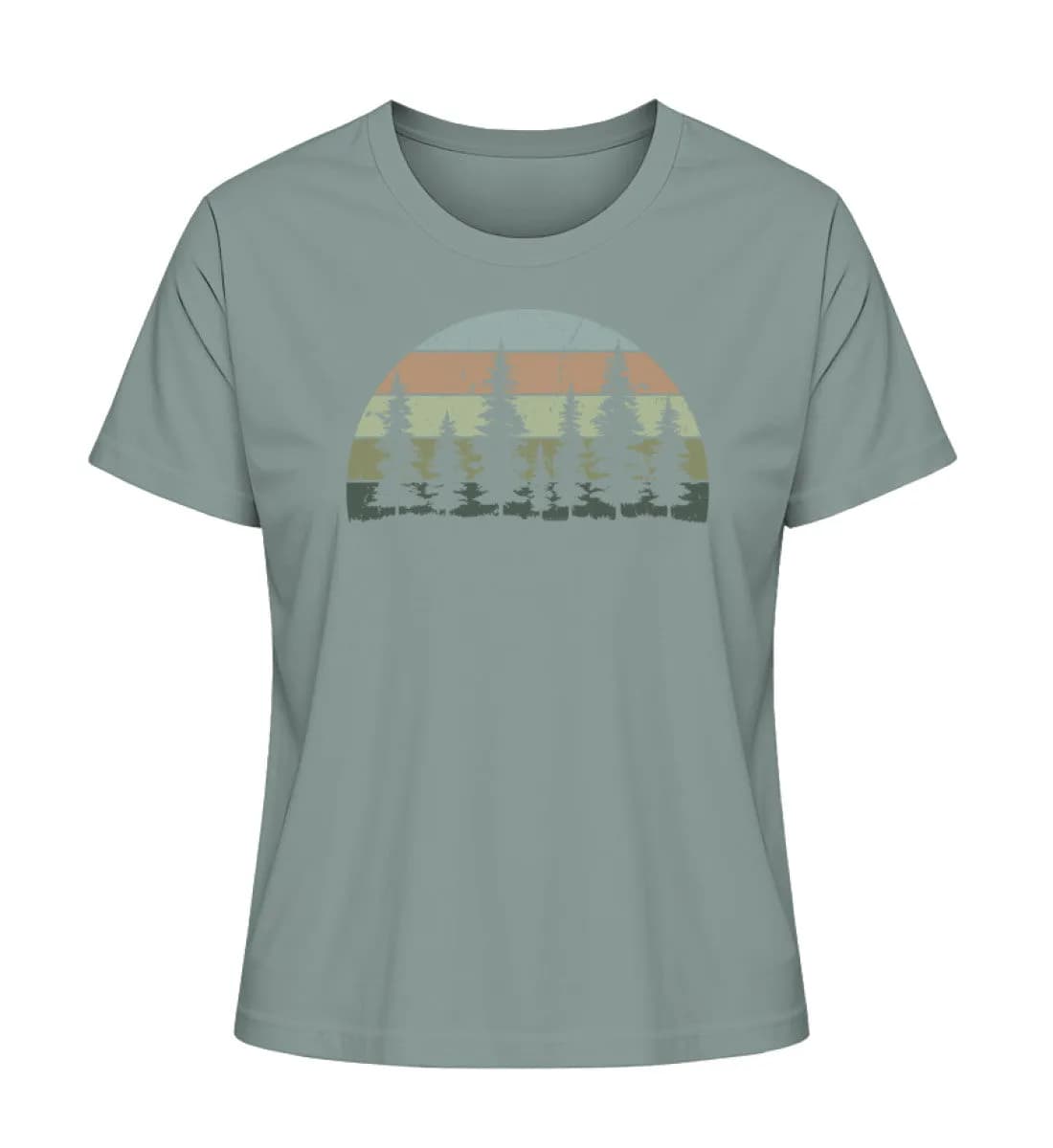 Wald Retro - Damen Premium Bio Shirt