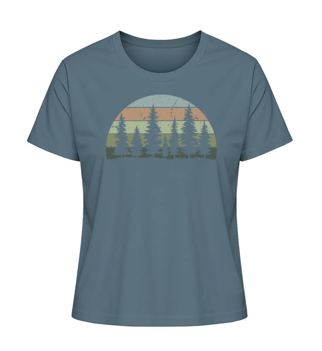 Wald Retro - Damen Premium Bio Shirt