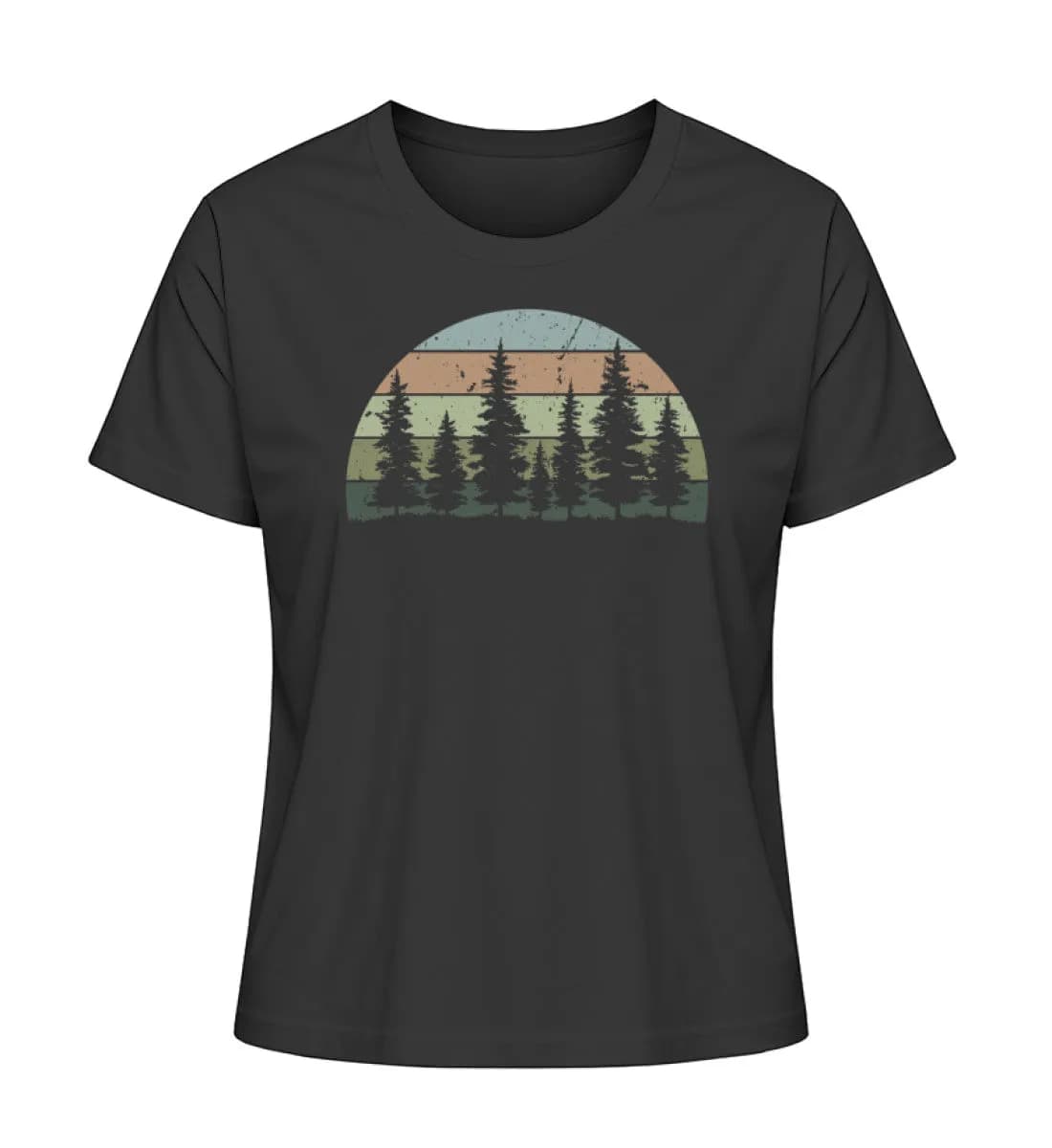 Wald Retro - Damen Premium Bio Shirt