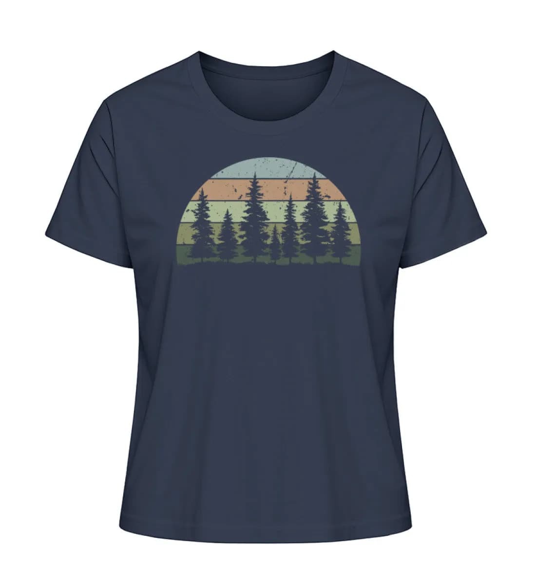Wald Retro - Damen Premium Bio Shirt