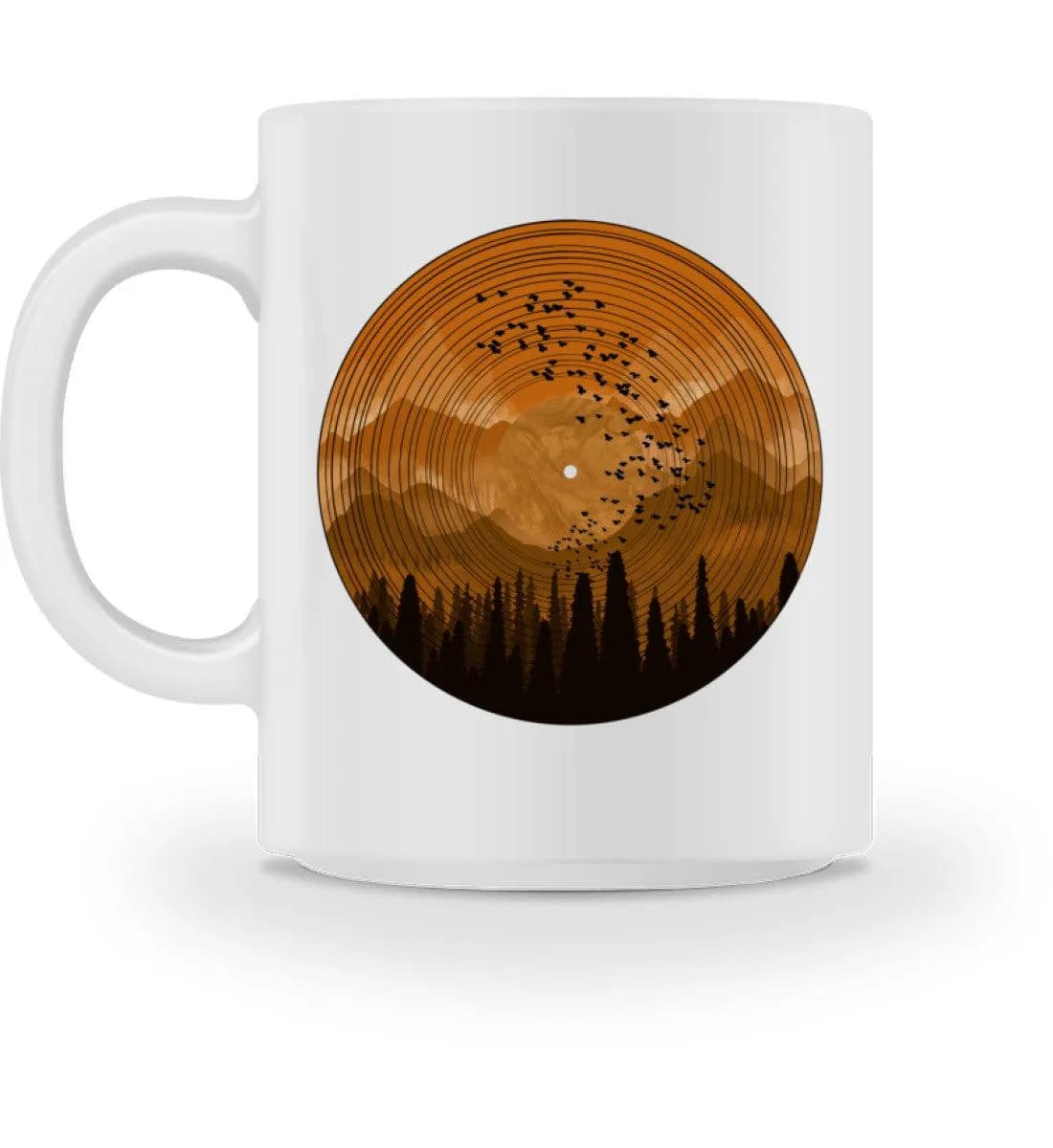 Wald auf Schallplatte - Tasse
