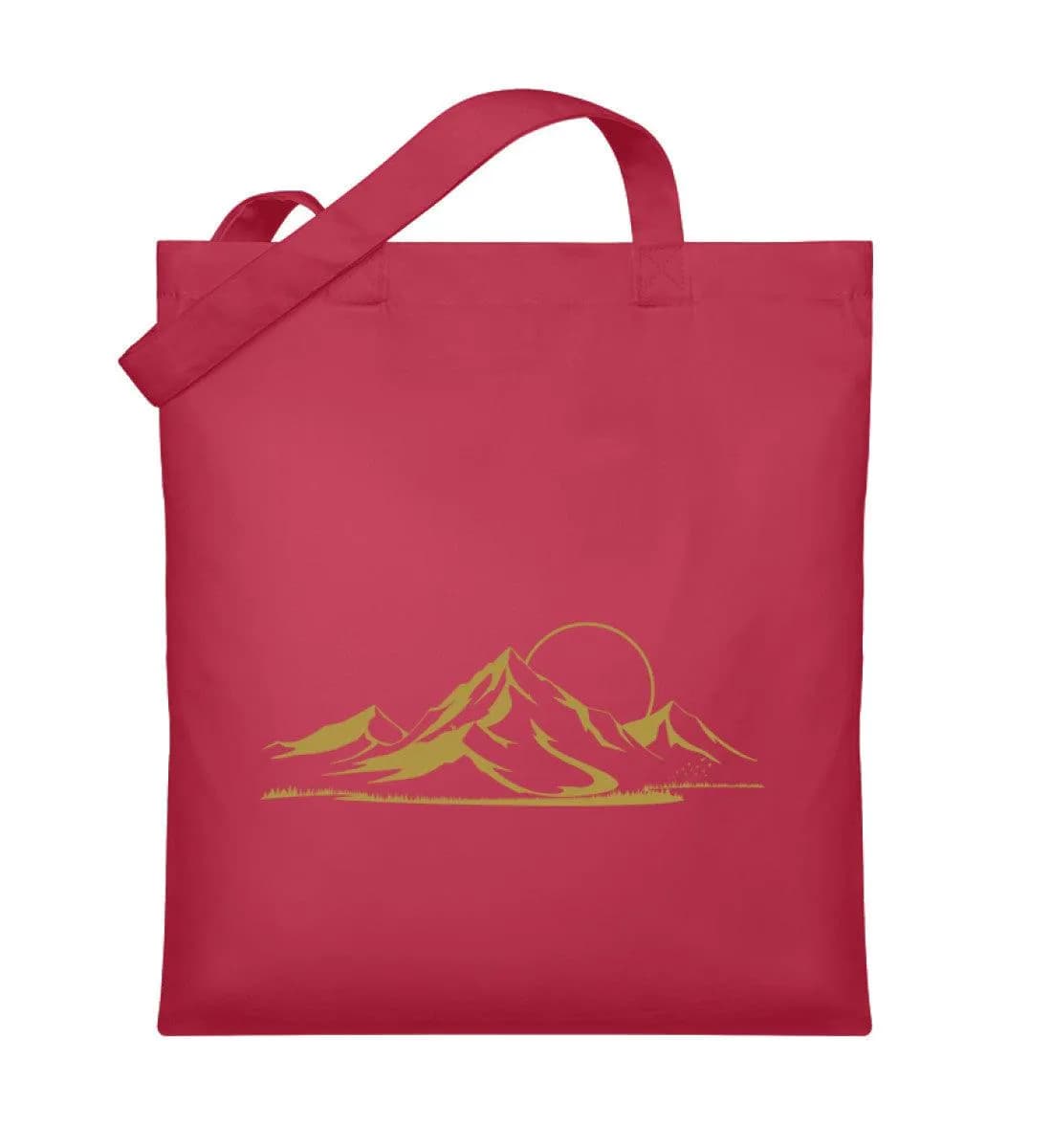 Berglandschaft gold - Organic Jutebeutel