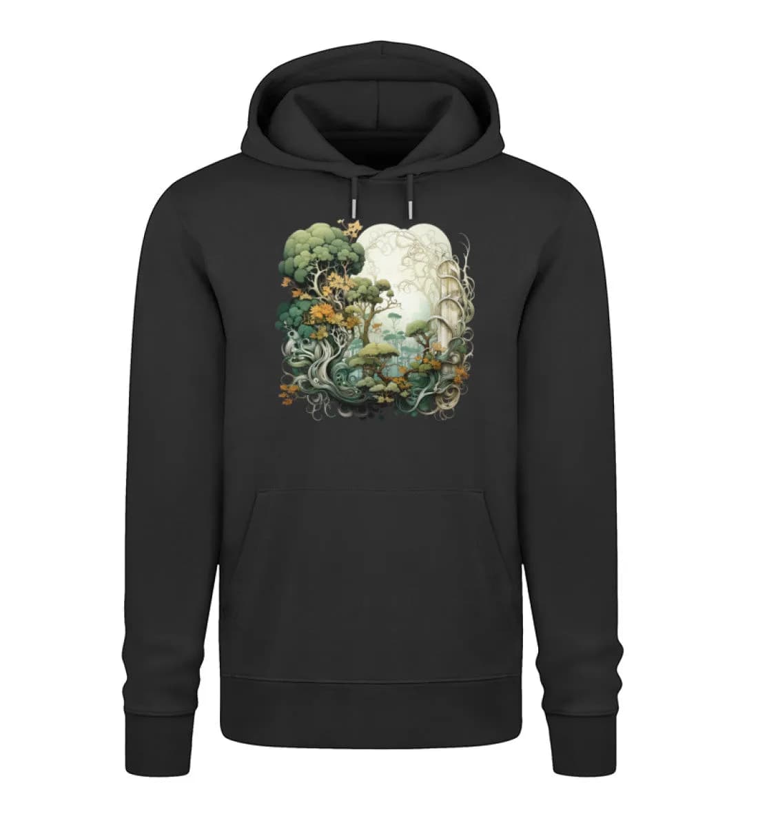 Verwobene Wälder - Unisex Premium Bio Hoodie