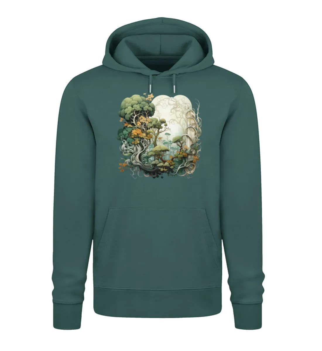 Verwobene Wälder - Unisex Premium Bio Hoodie